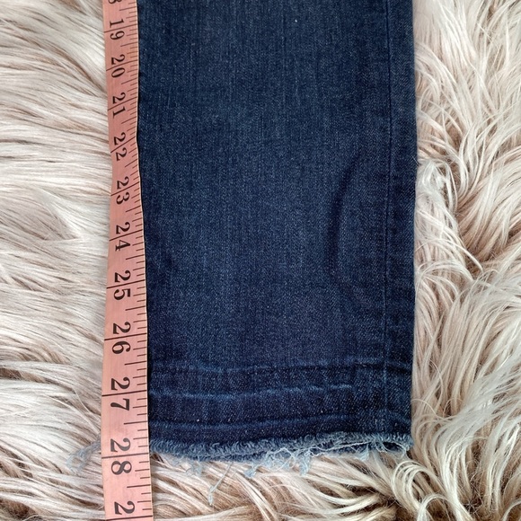 Hudson Krista Ankle Super Skinny Raw Hem Dark Wash Niya Jeans Denim Size 28 - Picture 10 of 13